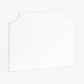 Auburn Wall Headboard, Single, Performance Everyday Velvet White