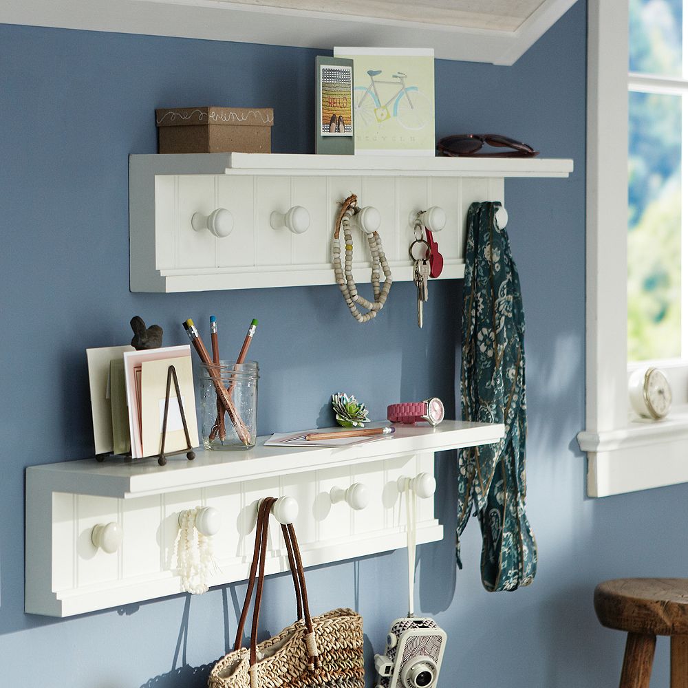 Beadboard Peg Shelf