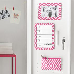Locker Organizer Bundle, Preppy Diamond Pink Magenta