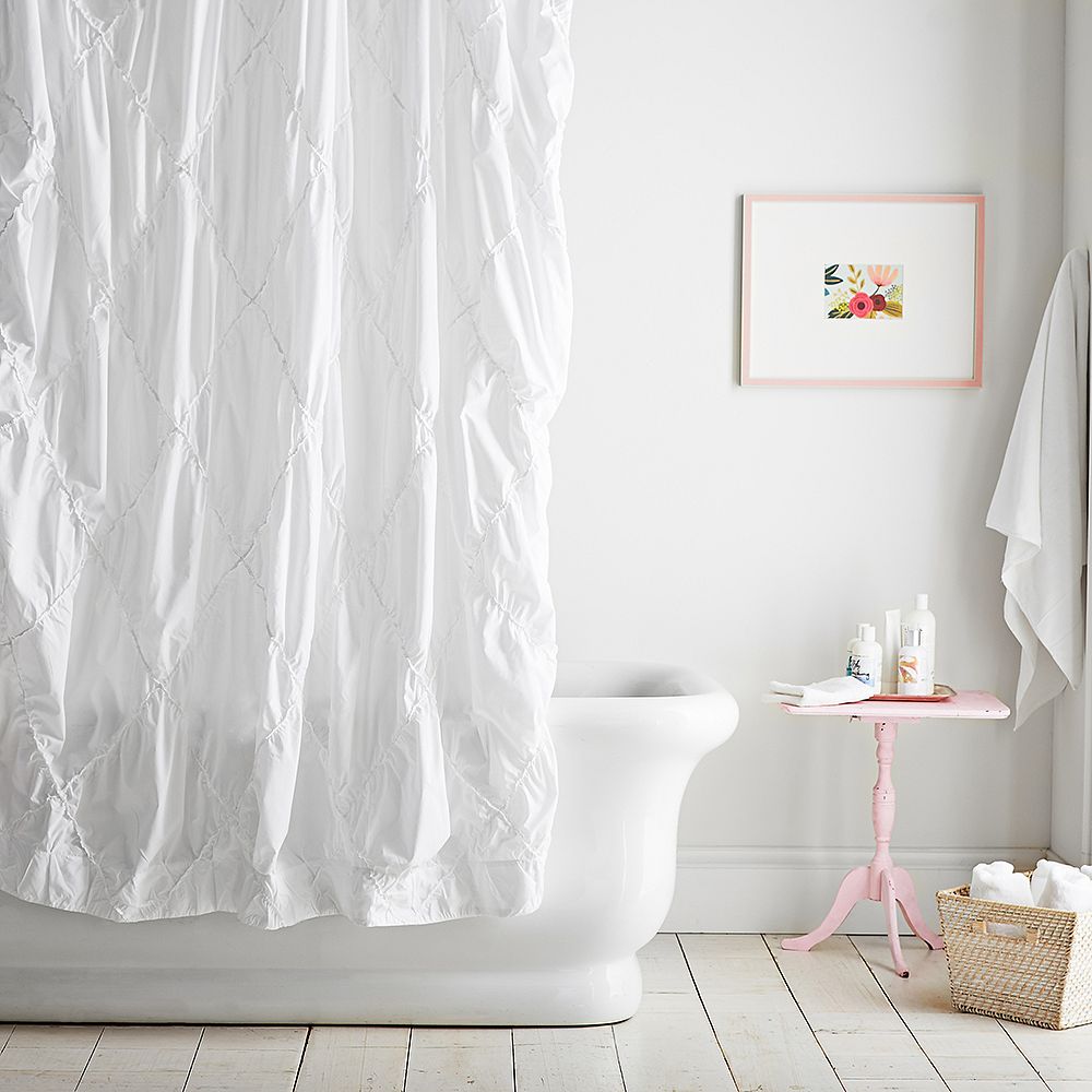 Pintuck Shower Curtain