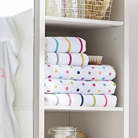 Confetti Dot Bath Towels