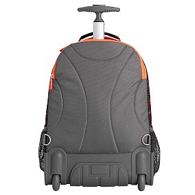 Gear-Up Static Neon Orange Rolling Backpack