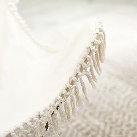 Ivory Canvas Butterfly Chair
