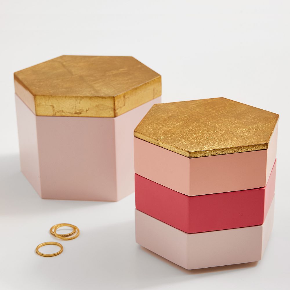 Hexagon Jewelry Boxes