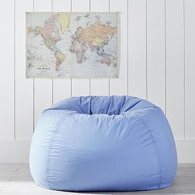 Hydrangea Washed Twill Bean Bag Chair