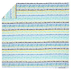 Bubble Stripe Flannel Duvet Cover