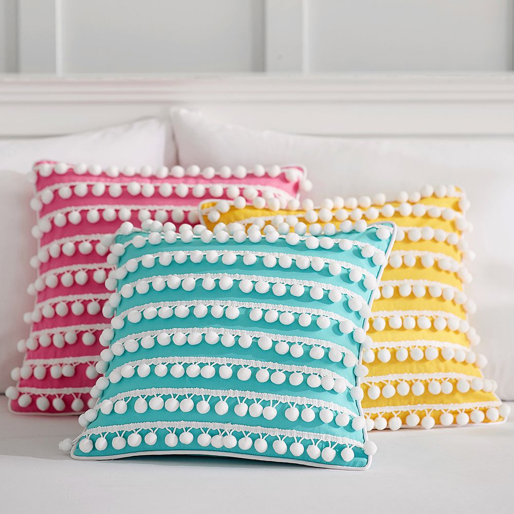 Poolside Pom Pom Pillow Covers