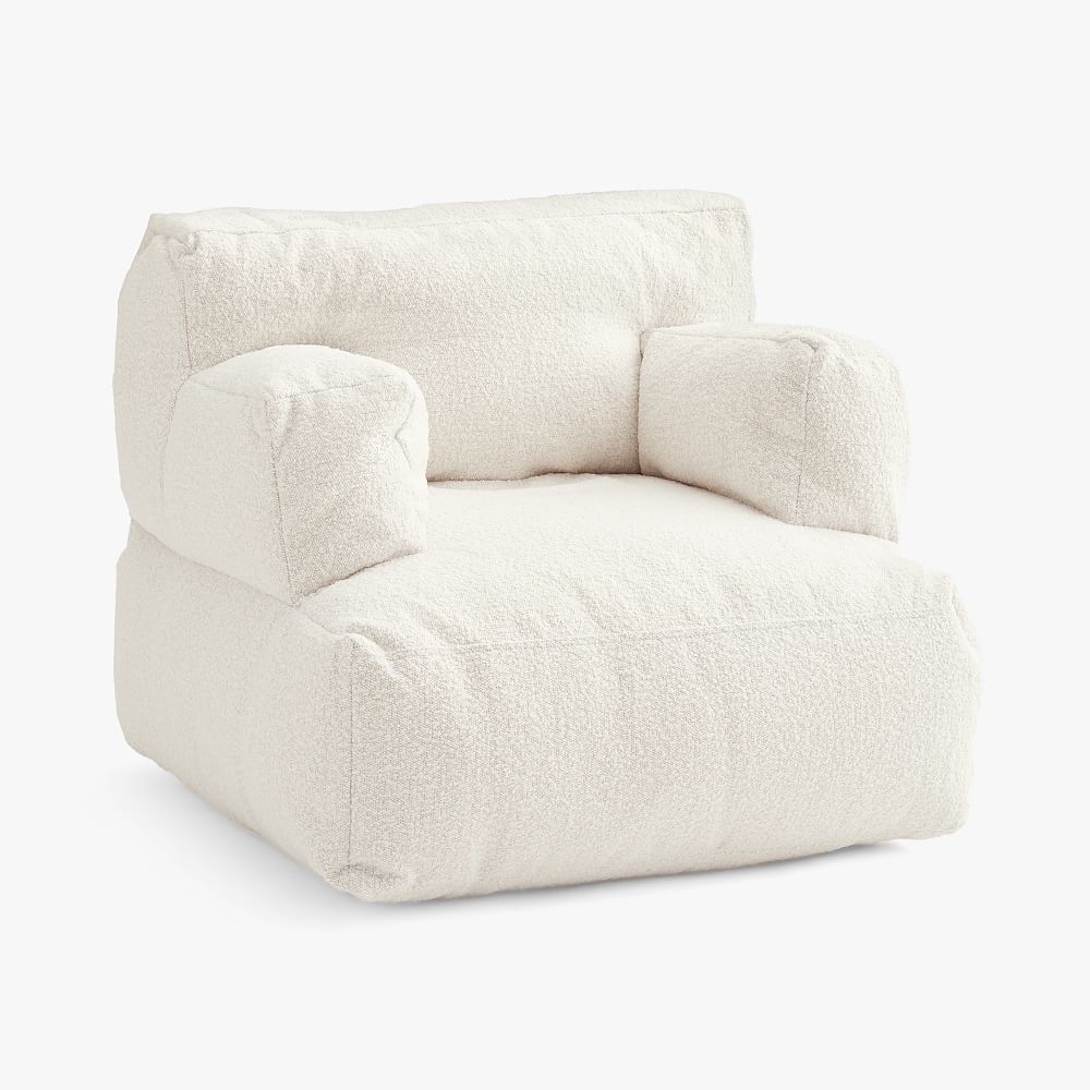 Chunky Boucle Ivory Eco Lounger