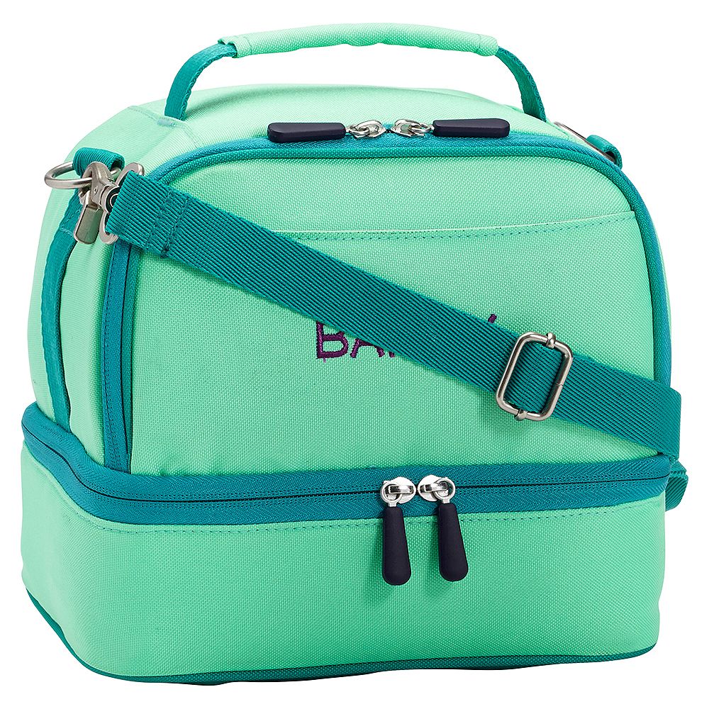 Gear-Up Mint Colorblock Dual Compartment Lunch Bag