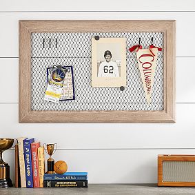 Framed Magnet Board With Hooks