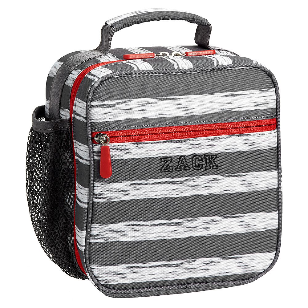 Gear-Up Marled Stripe Gray Classic Lunch Bag