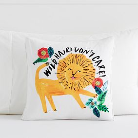 Jungle Fever Lion Pillow Cover
