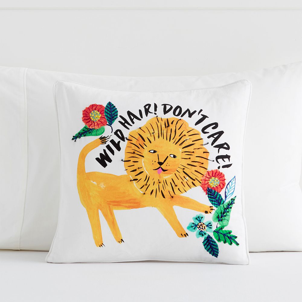 Jungle Fever Lion Pillow Cover