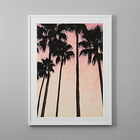 Minted&#174; Palm Trees And Pink Skies Framed Art
