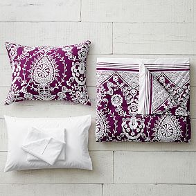 Natalia Duvet Bedding Set with Duvet Cover, Duvet Insert, Sham, Sheet Set + Pillow Inserts