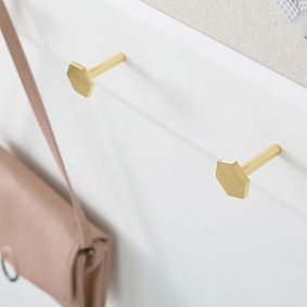 Wood Framed Pinboard With Hooks