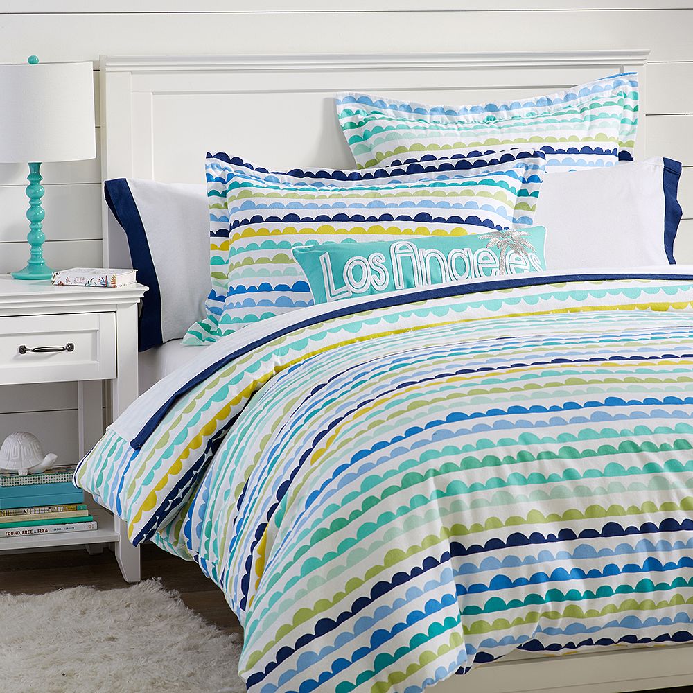 Bubble Stripe Flannel Duvet Cover