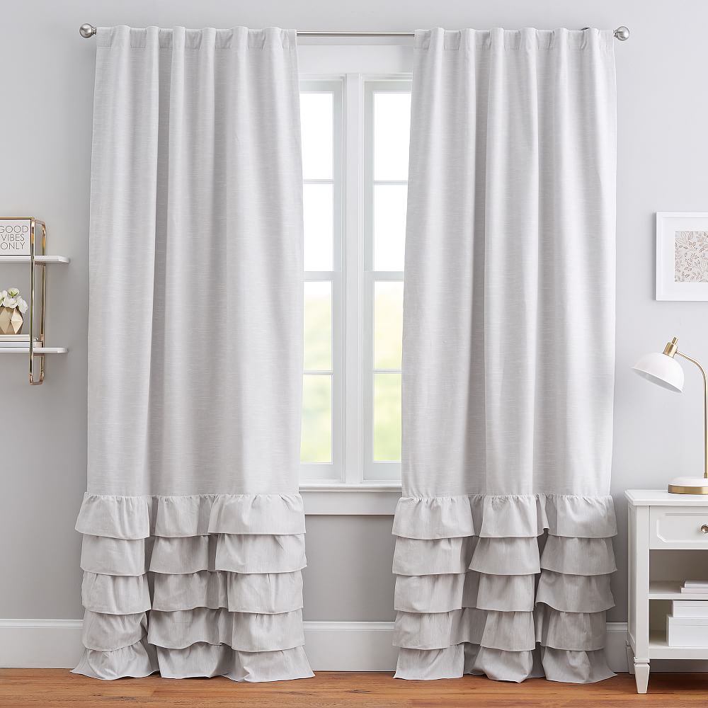 Evelyn Ruffle Bottom Curtain