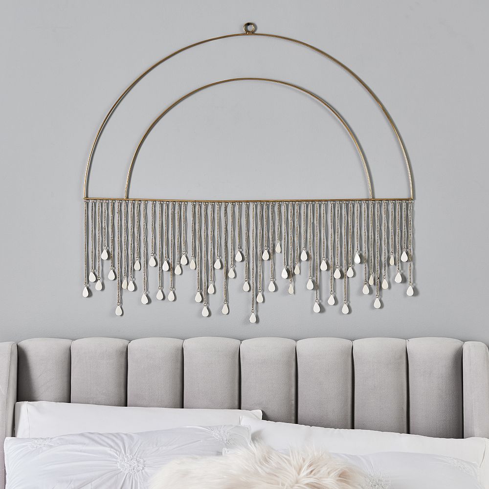 Metallic Chain Wall Hanging