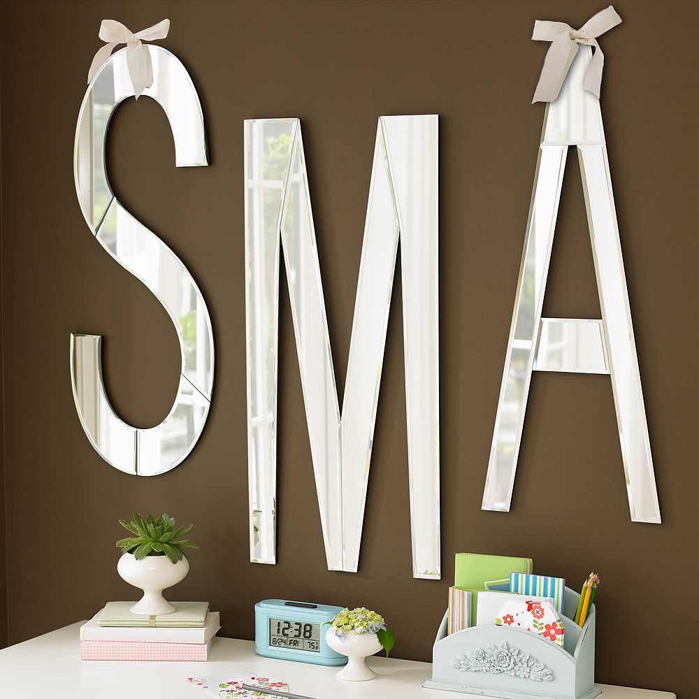 Mirrored Wall Letters