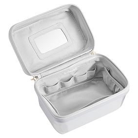 Sleepover Silver Hard-Sided Cosmetic Case