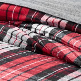 Classic Plaid Organic Flannel Duvet Cover