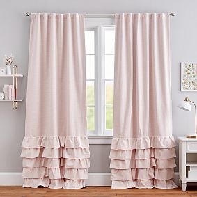 Evelyn Ruffle Bottom Curtain