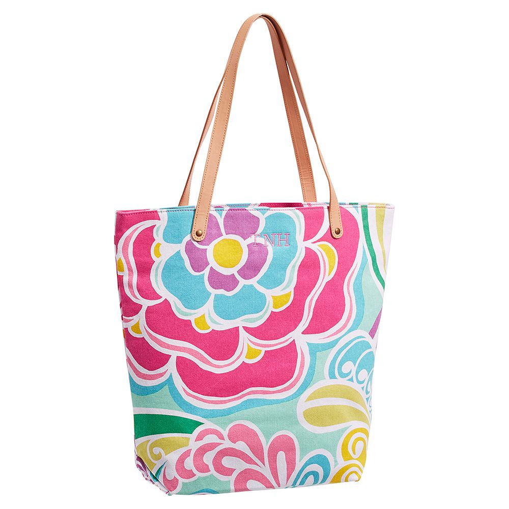 Seaside Splash Beach Tote, Surf Floral
