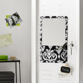 Gear-Up Damask Chandelier Locker Mirror Pocket