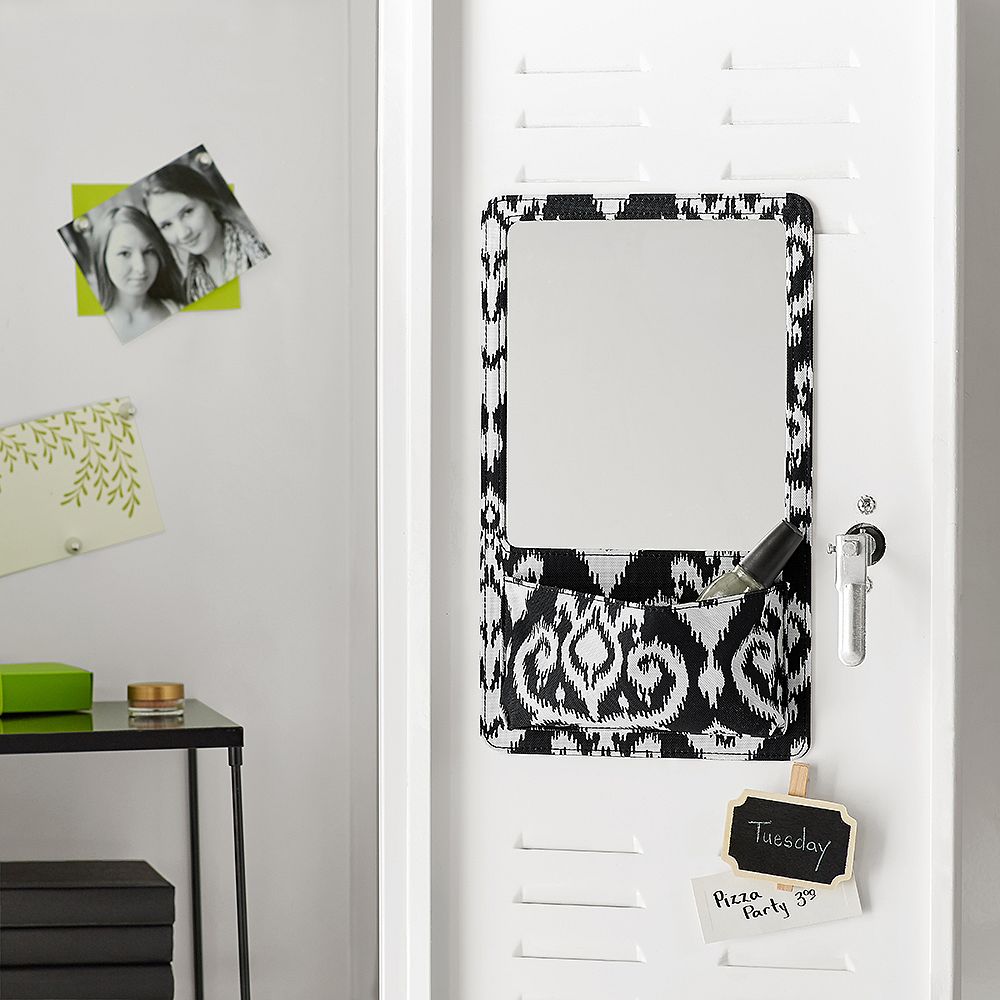 Gear-Up Damask Chandelier Locker Mirror Pocket