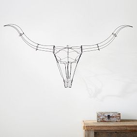 Longhorn Wire Decor