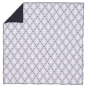 Decorator Damask Super Pouf Comforter, Purple Black