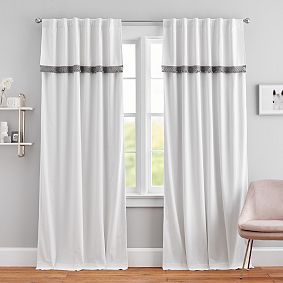 Fringe Border Blackout Curtain