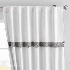 Fringe Border Blackout Curtain