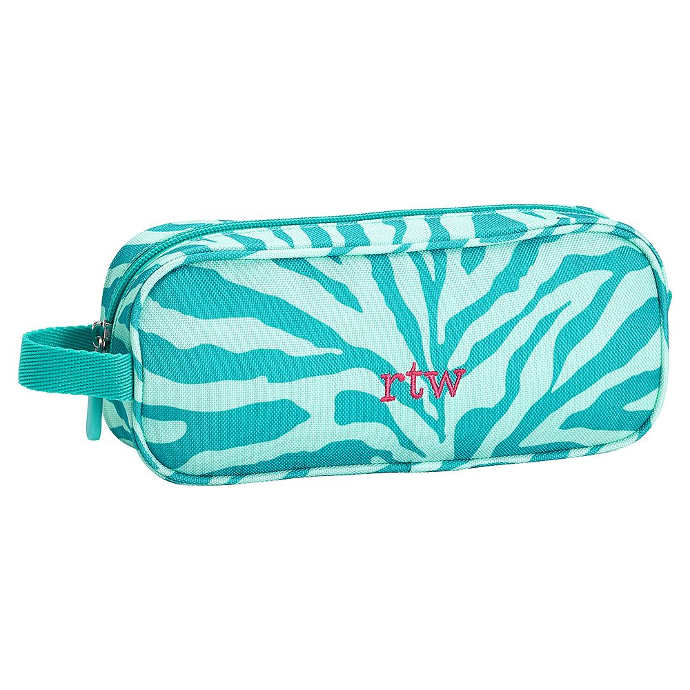 Gear-Up Ceramic Pool Tonal Zebra Pencil Case