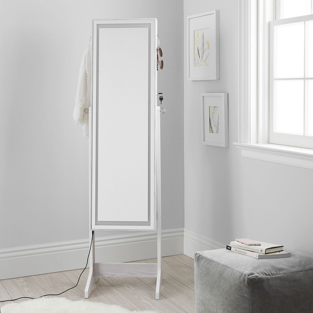 Heirloom Light Up Full-Length Jewelry Mirror Safe