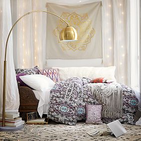 Gold Mandala Tapestry