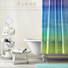 Watercolor Rainbow Shower Curtain