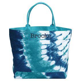 Beach Tote Blue Tie Dye