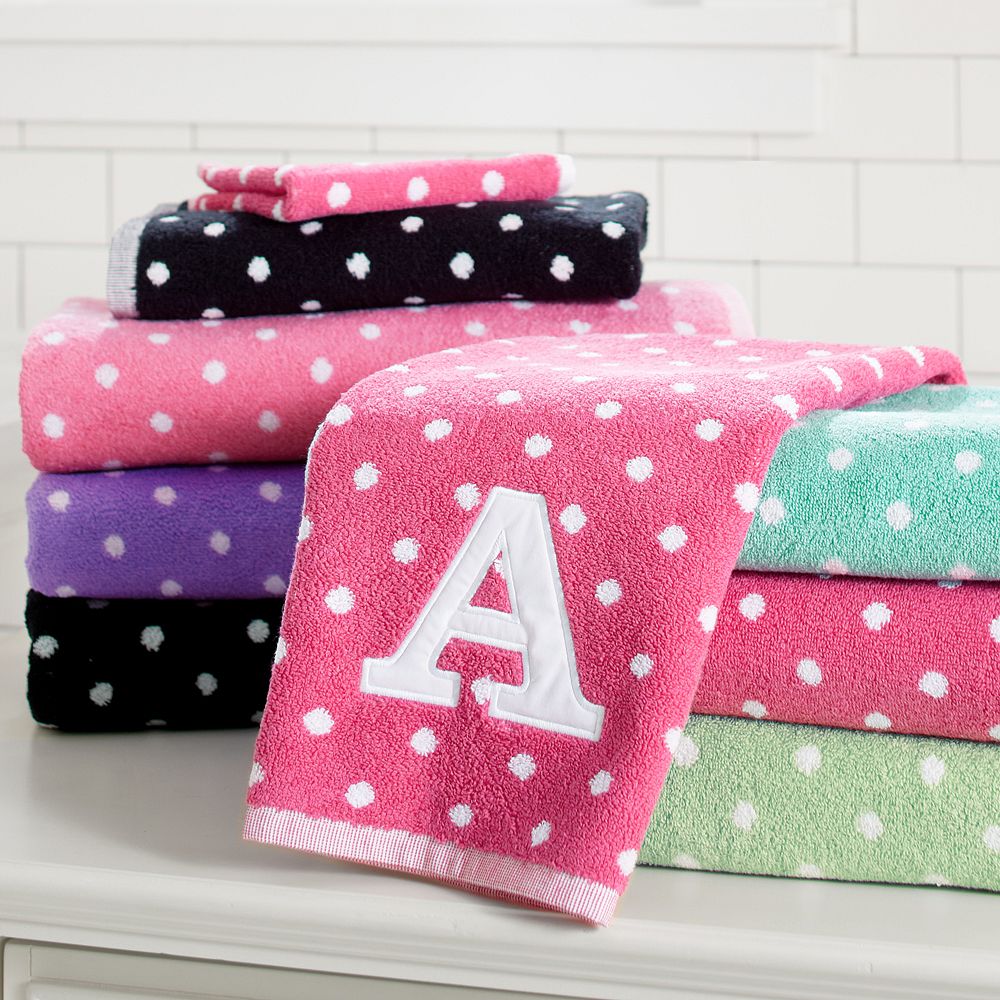 Dottie Applique Bath Towels