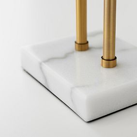 Gold Double-Dome Floor Lamp