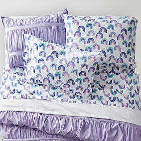 Merry Rainbow Flannel Sheet Set