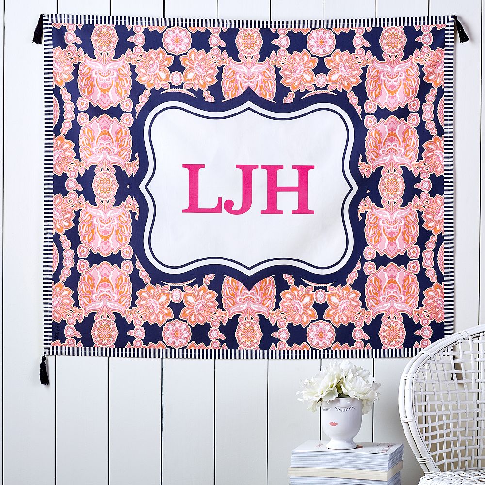 Personalized Tapestry, Damask Print