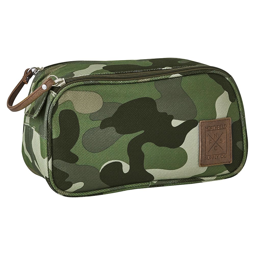 Northfield Green Camo Toiletry Kit