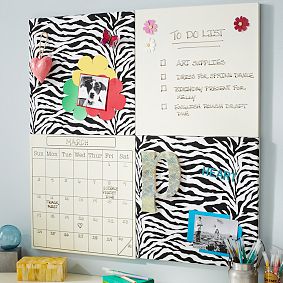 2x2 Zebra &amp; Dry-Erase Board Style Tile Set