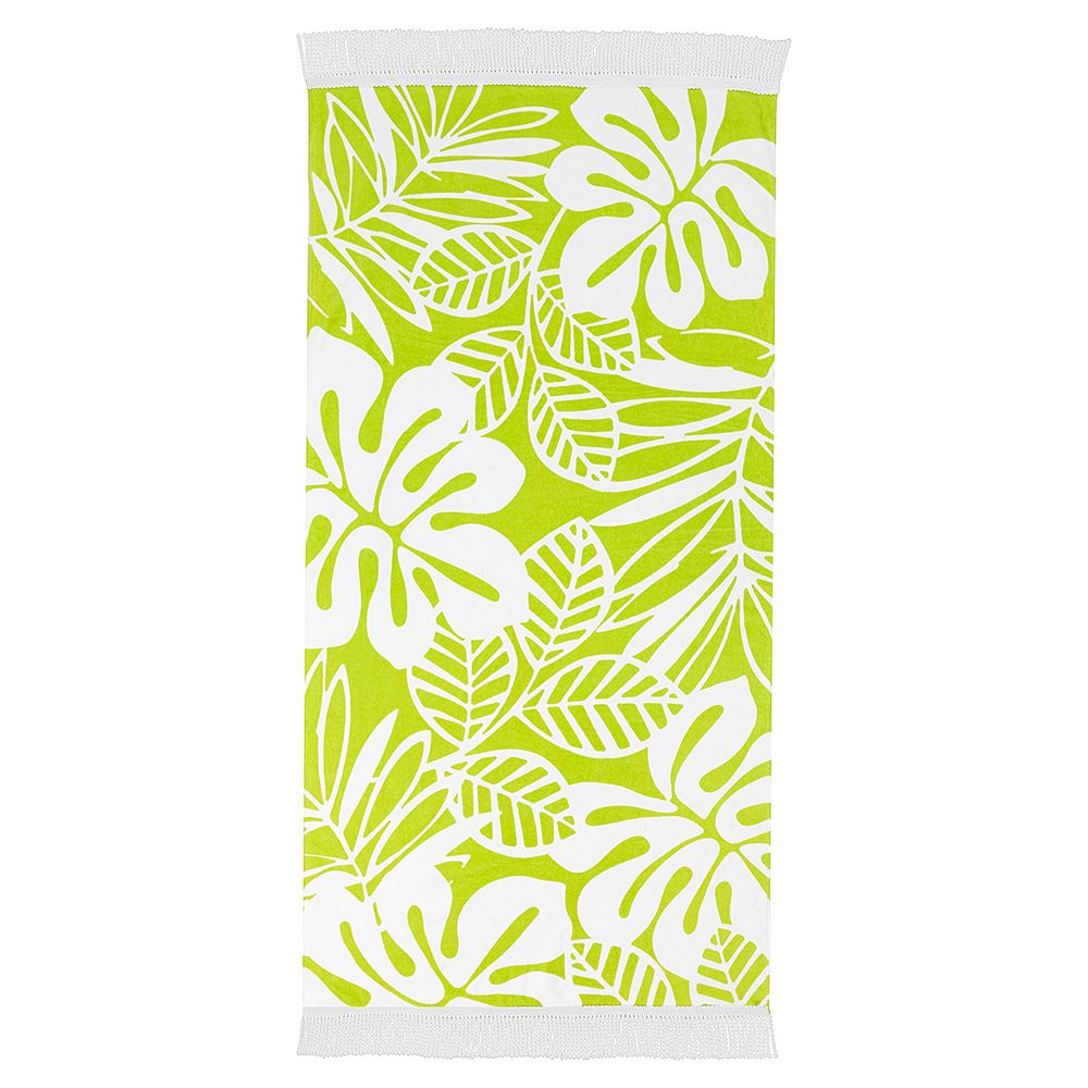 Leaf Fringe Beach Towel