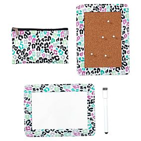 Mini Multi Cork Board, Dry-Erase Board &amp; Pouch