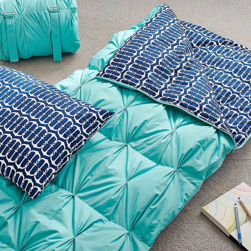 Cape Cod Sleeping Bag &amp; Pillowcase, Anchor