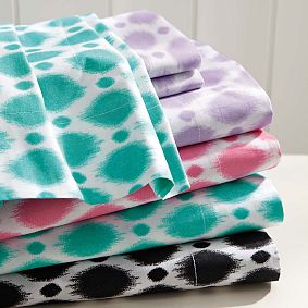 Ikat Dot Organic Sheet Set