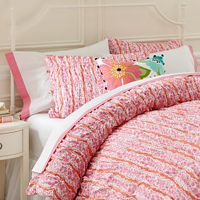 Luau Ruched Duvet Cover